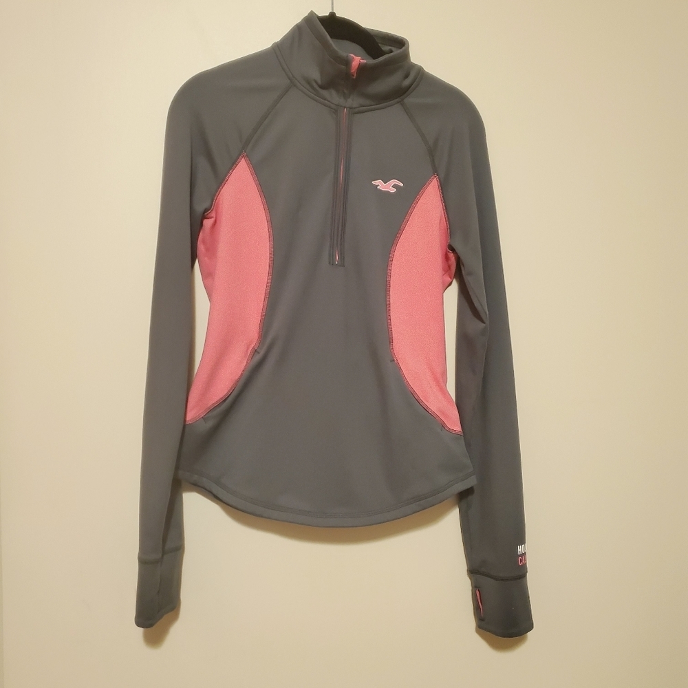 Hollister 3/4 zip athletic pullover
